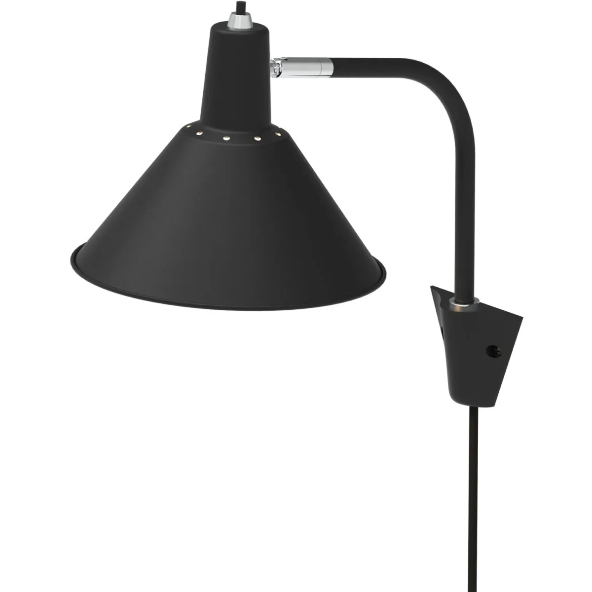 Ambior Wandleuchte, Schwarz / Chrom
