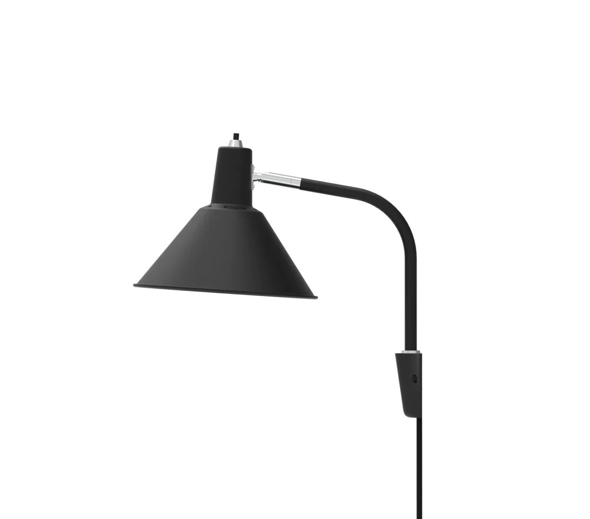 Ambior Wandleuchte, Schwarz / Chrom – Bild 4