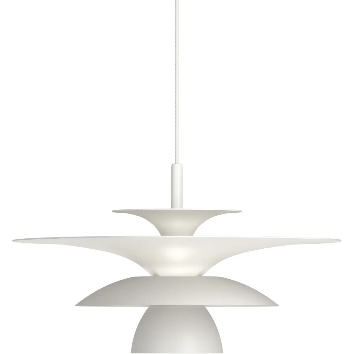 Amedeo Pendant 380 mm, Matte White