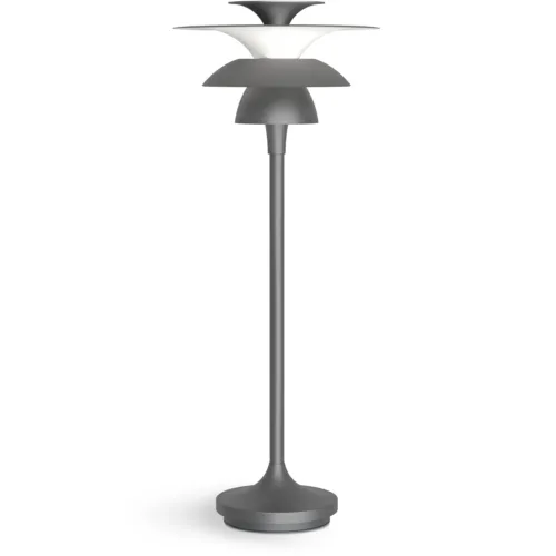 Amedeo Tischlampe 460 mm, Oxide Grau