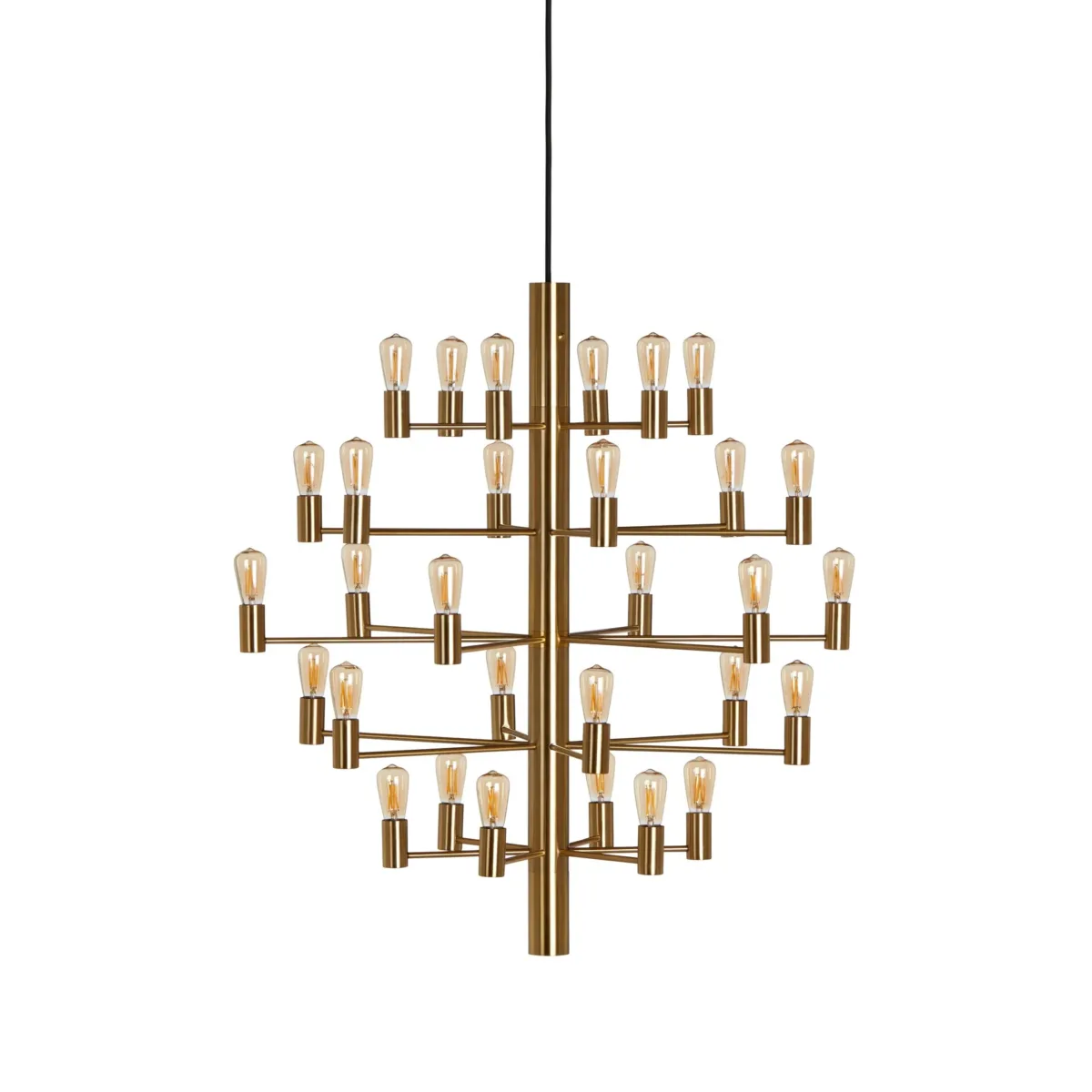 Antonella 30 Chandelier Dimmable LED, Satin Brass