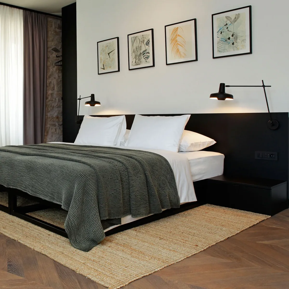 Anzu Wandleuchte, Schwarz – Bild 4