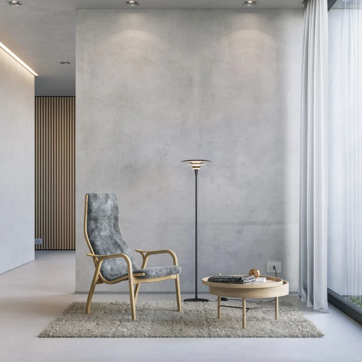 Arred Floor Lamp 300 mm, Black - Image 2