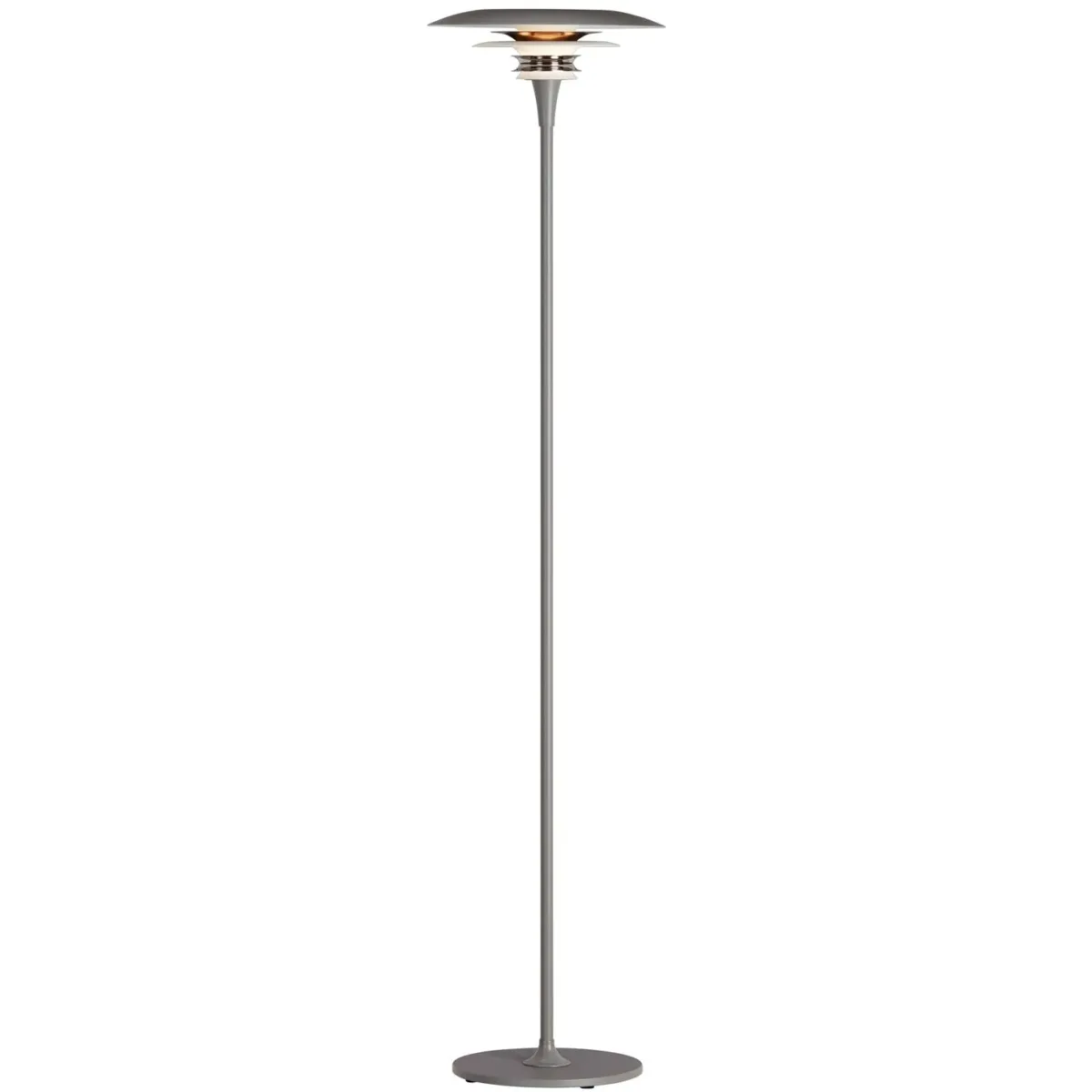 Arred Stehlampe 300 mm, Grau / Glossy Schwarz