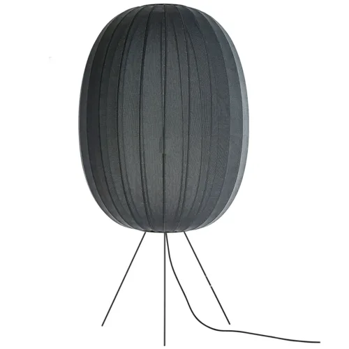 Artlix Stehlampe High Oval 65 cm, Schwarz