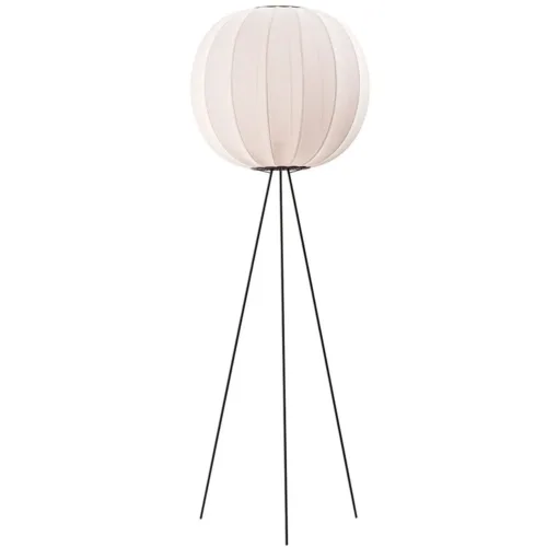 Artlix Stehlampe High Rund 60 cm, Perle Weiß