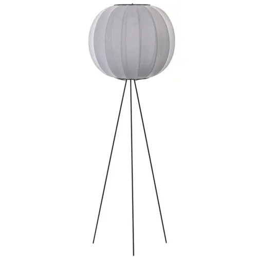 Artlix Stehlampe High Rund 60 cm, Silber