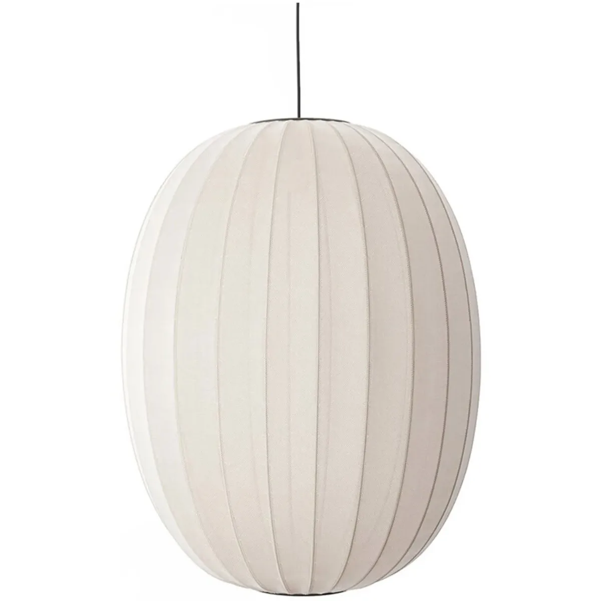 Artlix Hängelampe High Oval 65 cm, Perle Weiß – Bild 6