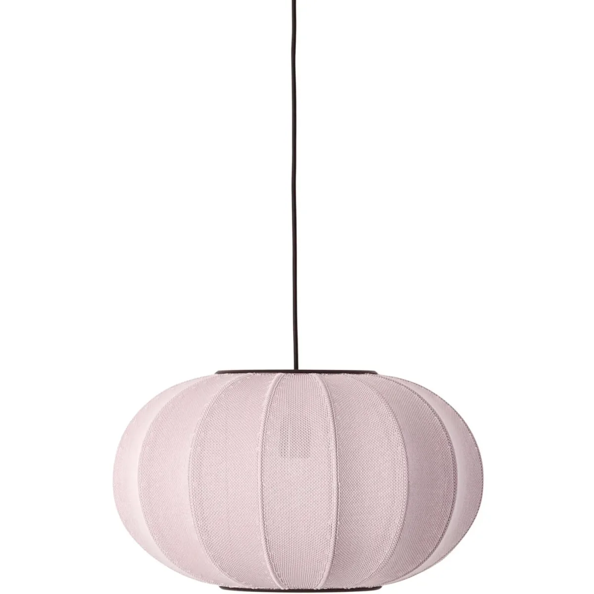 Artlix Hängelampe Oval 45 cm, Hellrosa