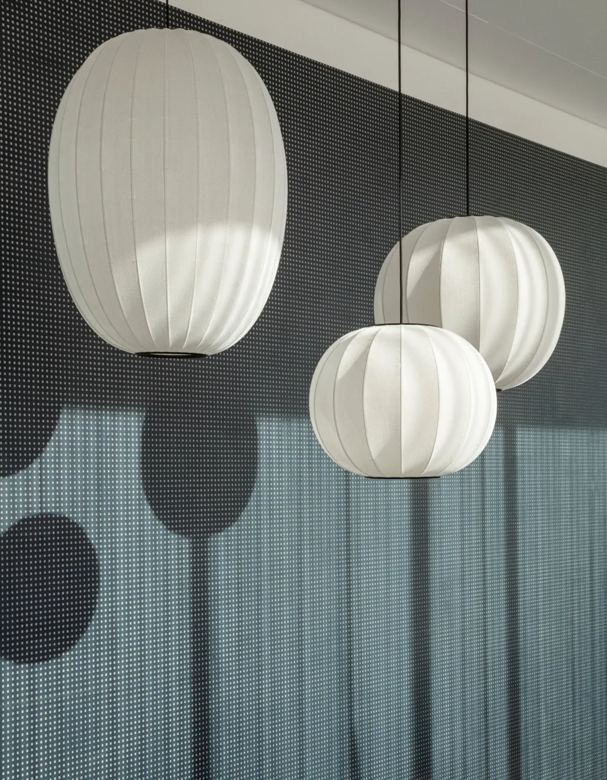 Artlix Hängelampe Oval 45 cm, Perle Weiß – Bild 4