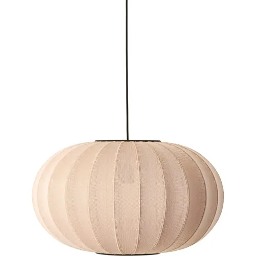 Artlix Hängelampe Oval 57 cm, Sand Stone