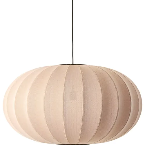 Artlix Hängelampe Oval 76 cm, Sand Stone