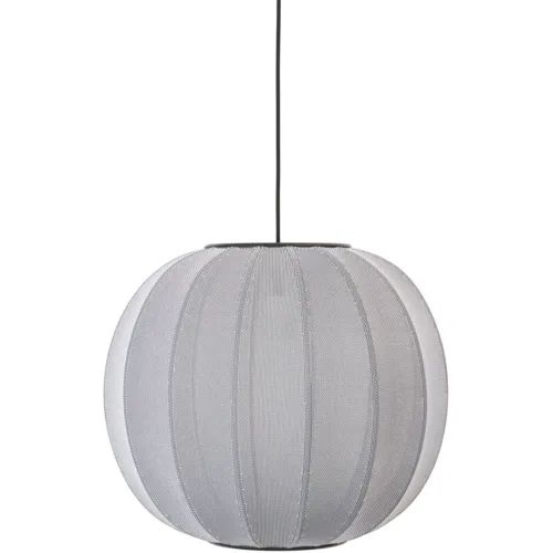 Artlix Hängelampe Rund 45 cm, Silber