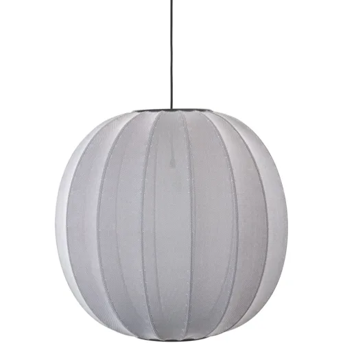 Artlix Hängelampe Rund 60 cm, Silber