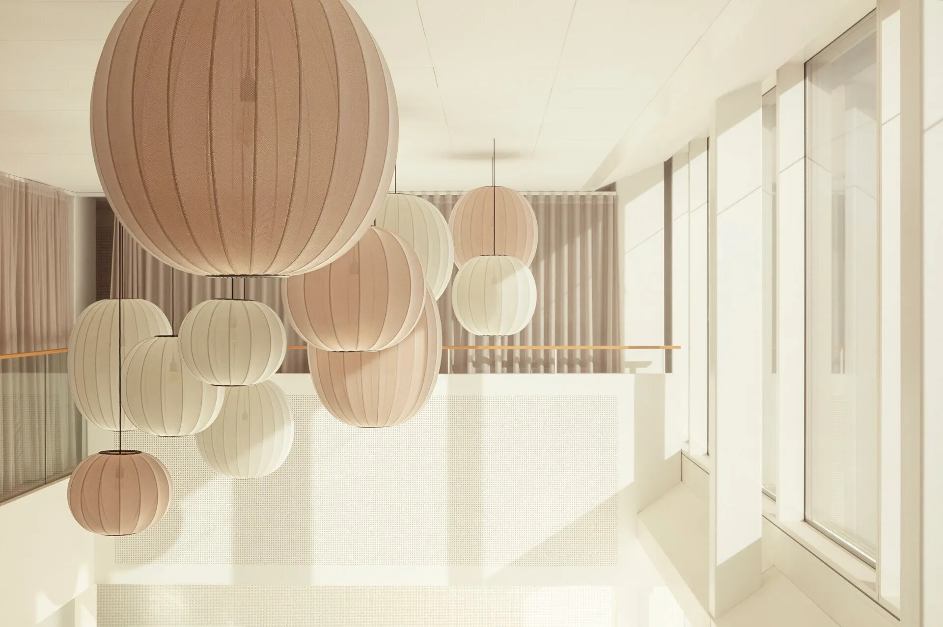 Artlix Hanglamp Rond 75 cm, Perle Wit | Lights & Lamps Artlix Hanglamp Rond 75 cm, Perle Wit - Afbeelding 5