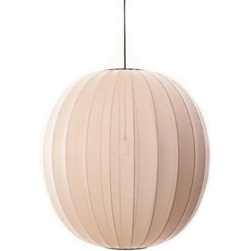 Artlix Hängelampe Rund 75 cm, Sand Stone