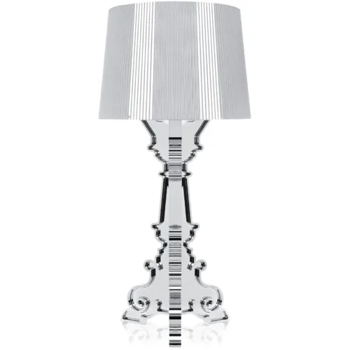 Baroque Table Lamp, Silver