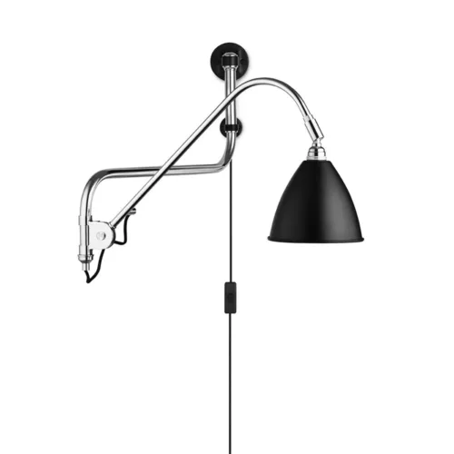 Bonlite BL10 Wall Lamp, Chrome/Black