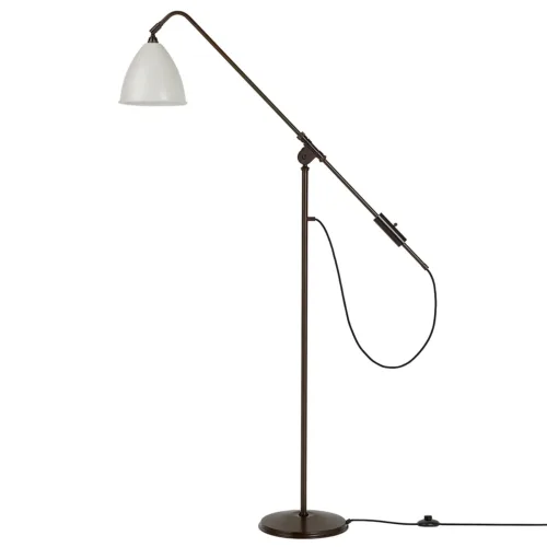 Bonlite Bl4 M Vloerlamp, Zwart Messing/Klassiek Wit