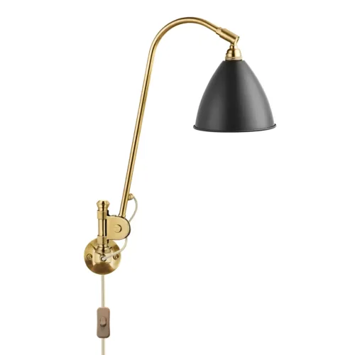 Bonlite Bl6 Wandlamp, Messing/Zwart