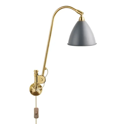 Bonlite Bl6 Wandlamp, Messing/Grijs