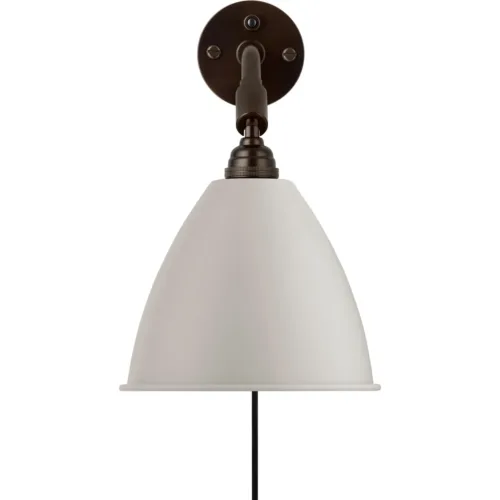 Bonlite Bl7 Wandlamp, Zwart Messing/Klassiek Wit