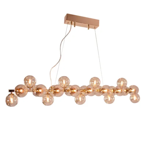 Brilliance Bar Plafondlamp L124 cm, Goud/Amber