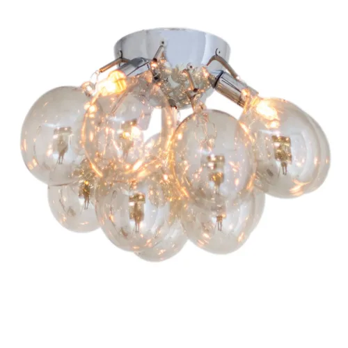 Bubbles Plafondlamp, Amber/Metaal