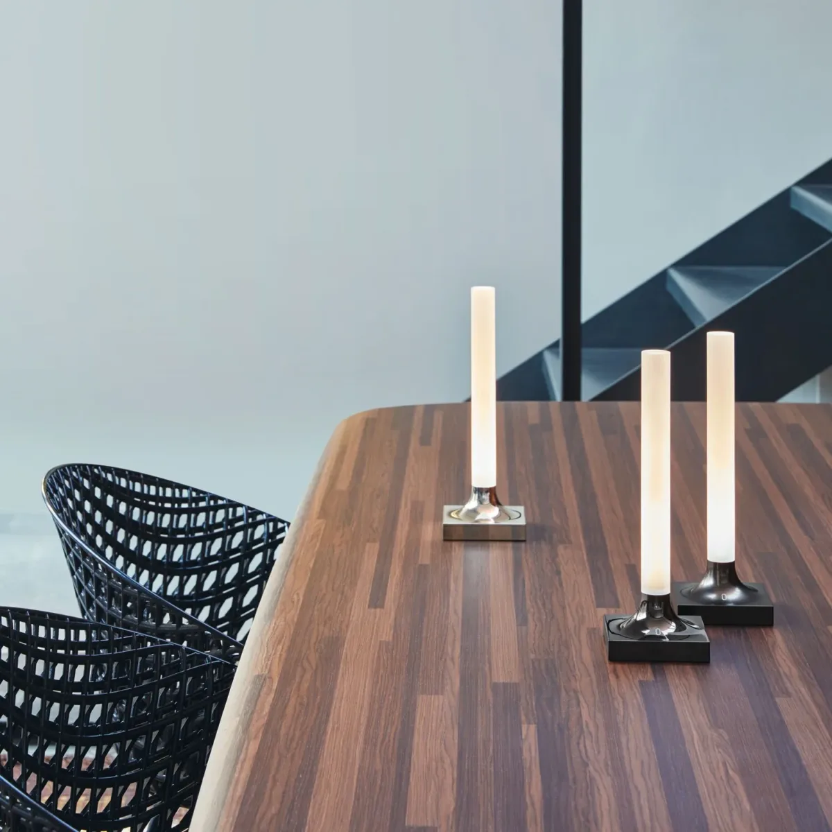 Buona Notte Tischlampe Tragbar, Glossy Chrom – Bild 3