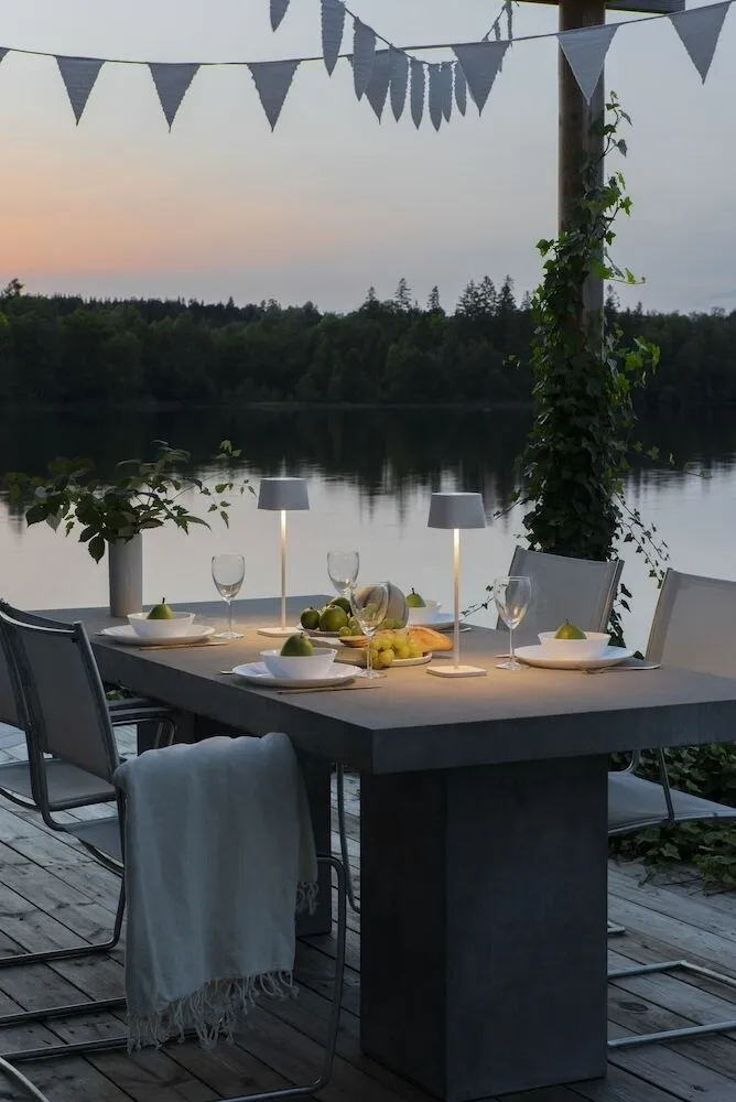 Caprice Table Lamp Portable, White | Lights & Lamps Caprice Table Lamp Portable, White - Image 3