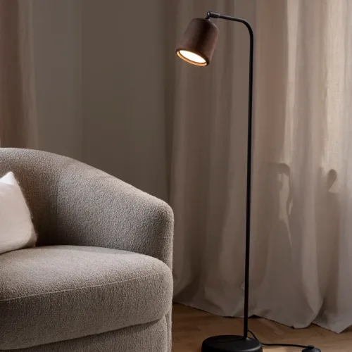 Charm Floor Lamp, Smoked Oak