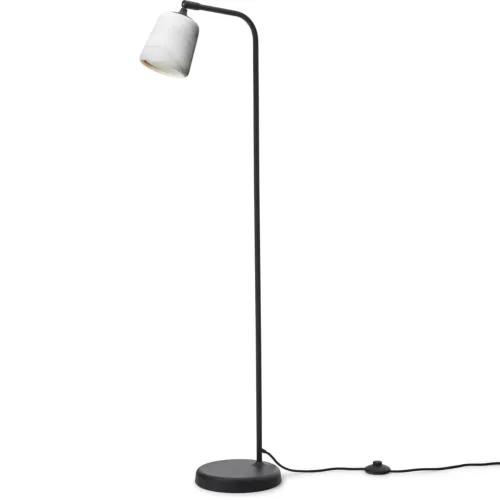 Charm Floor Lamp, White Marble