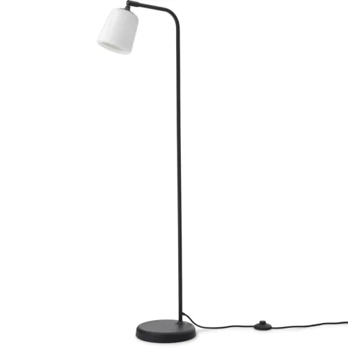 Charm Floor Lamp, White Opal Glass