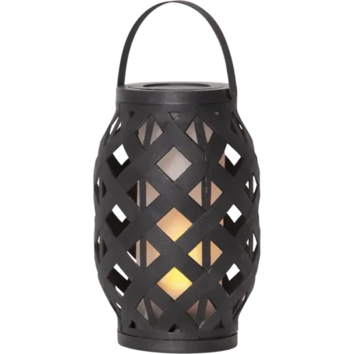 Vlam Lantaarn 23 cm, Zwart