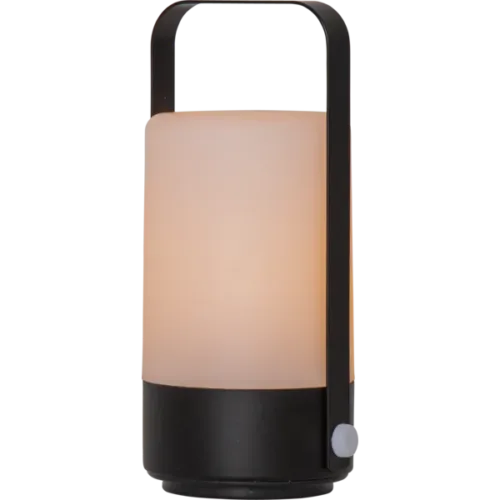 Bærbar Bordlampe Flame, Svart