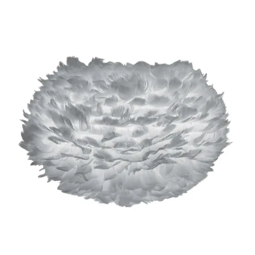 Fluffy Lampshade Light Grey, Medium