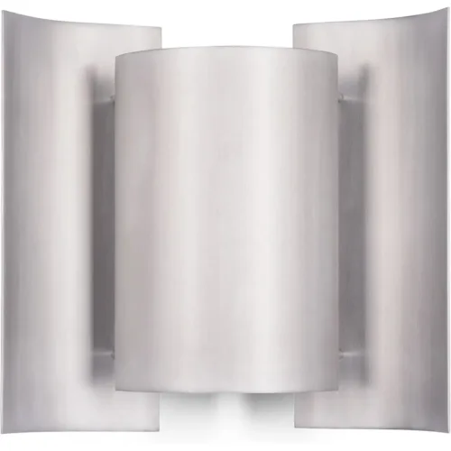 Flutter Wall Lamp, Brushed Aluminium
