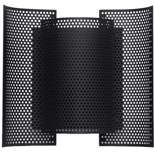 Flutter Wall Lamp Perforated, Black