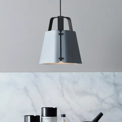 Vouwplafond 34 cm, Antraciet/Beton