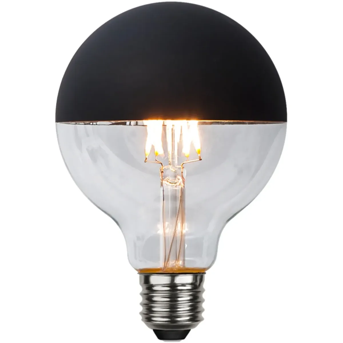 Globe Lichtquelle E27 LED 2600K 95 mm 2.8W, Schwarz