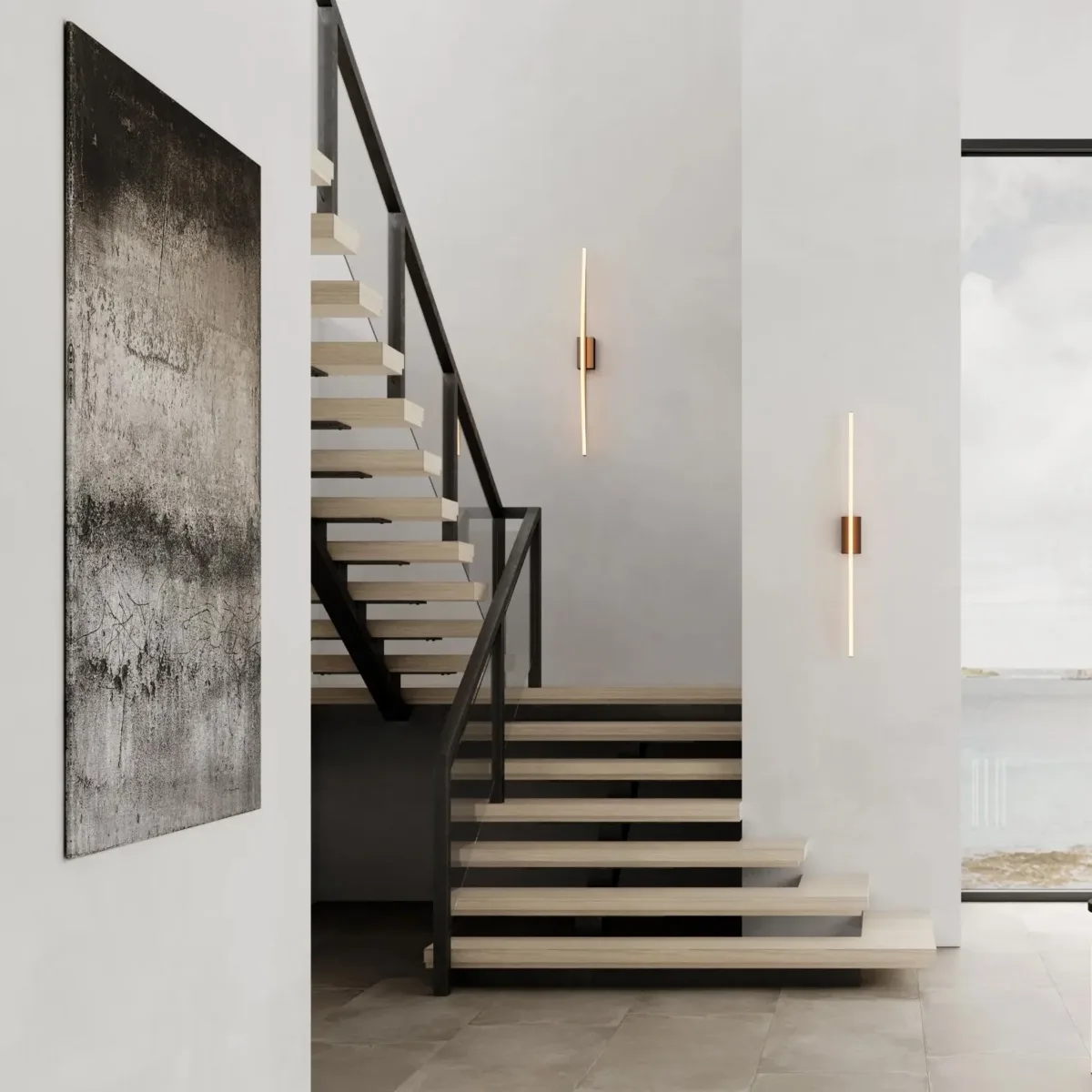 Half Moon Wall Lamp, 100 cm - Image 3