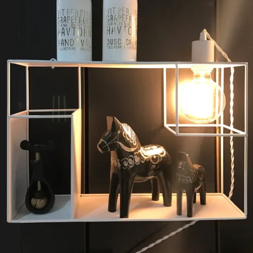 Wandlamp Shelfie, Wit