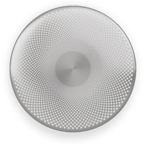 Wandlamp Shimmer, Geborsteld Aluminium