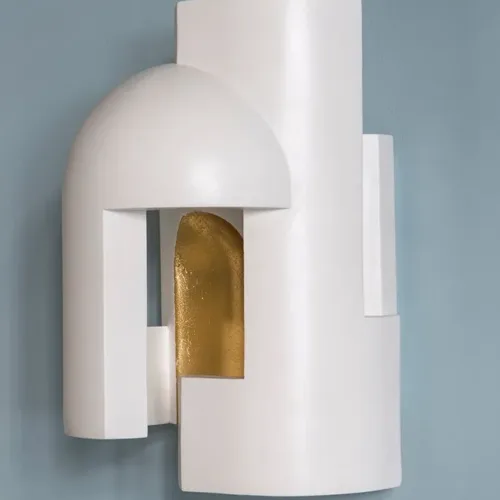 Spiritual Journey 1 Wall Lamp, White / Gold