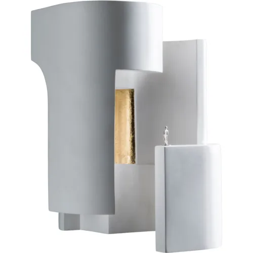 Spiritual Journey Angle 1 Wall Lamp, White / Gold