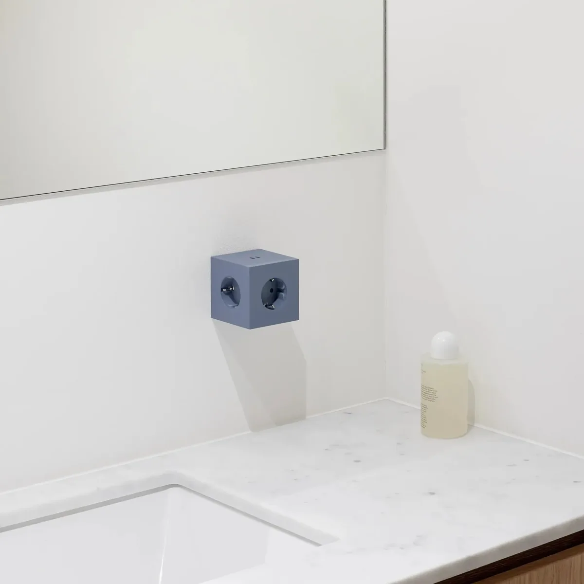 Viereckige 2 Socket Extender mit USB-C / Magnet, Shark Blau – Bild 3