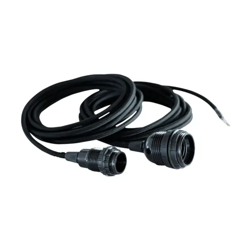 Textieldraad E27, Zwart