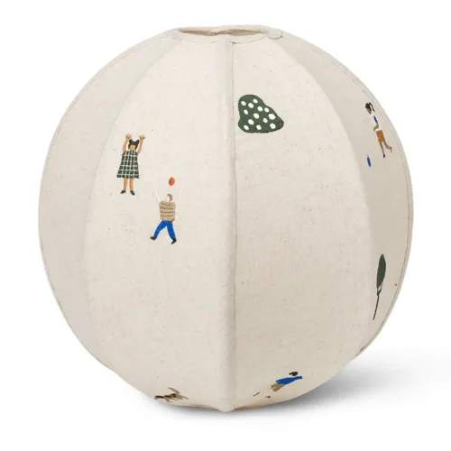 The Park Lampenkap Geborduurd Textiel Ø35 cm