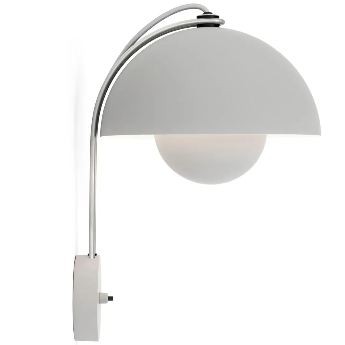 Toadstool VP8 Wall Lamp, Matte Light Grey - Image 3