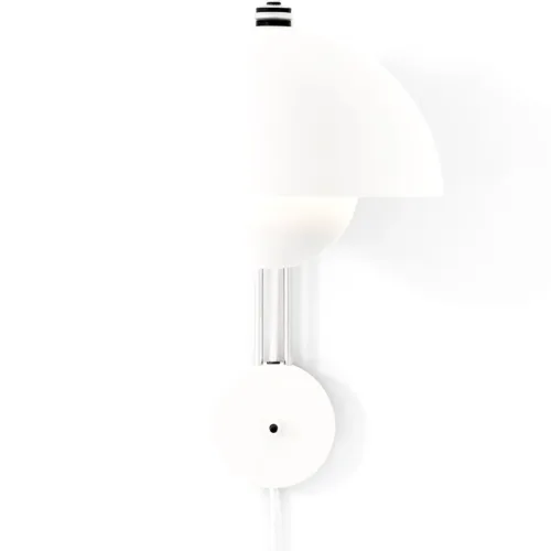 Toadstool VP8 Wandlamp, Mat Wit